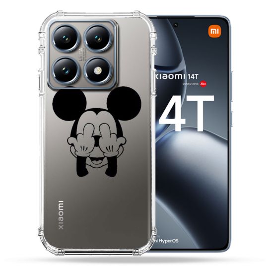 Coque Transparente Pour Xiaomi 14T / 14T Pro Mickey doigt