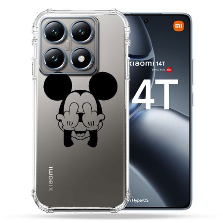 Coque Transparente Pour Xiaomi 14T / 14T Pro Mickey doigt
