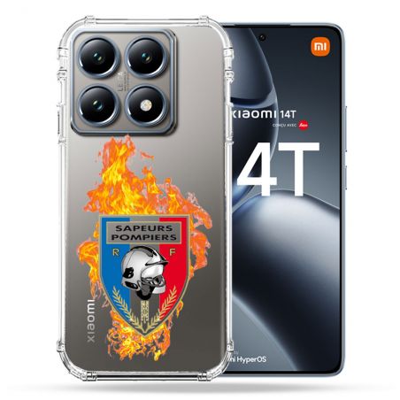 Coque Transparente Pour Xiaomi 14T / 14T Pro Pompier Feu
