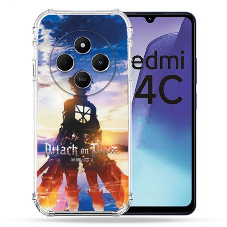 Coque Renforcée Pour Xiaomi Redmi 14C 4G Manga Attaque Titans Soleil