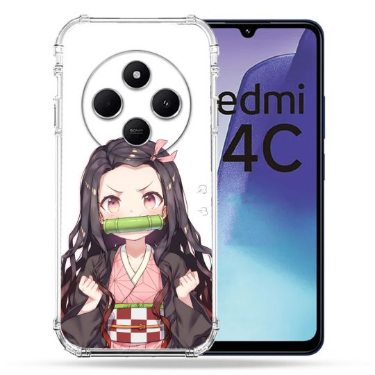 Coque Renforcée Pour Xiaomi Redmi 14C 4G Manga Demon Slayer Nezuko
