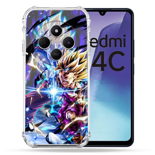 Coque Renforcée Pour Xiaomi Redmi 14C 4G Manga Dragon Ball Sangohan Duo