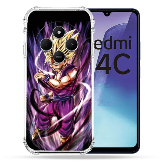 Coque Renforcée Pour Xiaomi Redmi 14C 4G Manga Dragon Ball Sangohan Violet