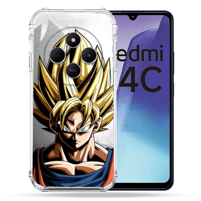 Coque Renforcée Pour Xiaomi Redmi 14C 4G Manga Dragon Ball Sangoku Portrait