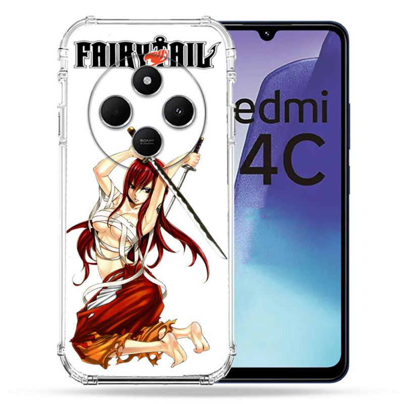 Coque Renforcée Pour Xiaomi Redmi 14C 4G Manga Fairy Tail Erza