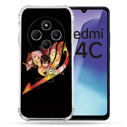 Coque Renforcée Pour Xiaomi Redmi 14C 4G Manga Fairy Tail Logo Noir