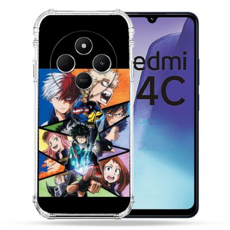 Coque Renforcée Pour Xiaomi Redmi 14C 4G Manga My Hero Academia Noir