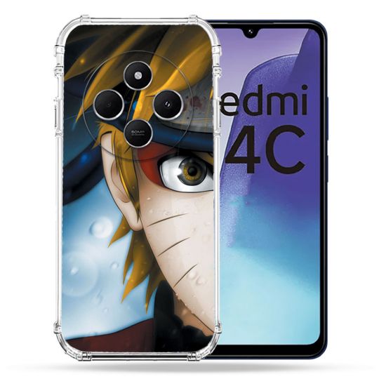 Custodia Cokitec Per Xiaomi Redmi 14C 4G - Cover Rigida Con Stampa Naruto VS, Protezione Antiurto