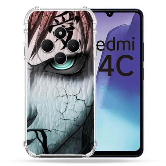 Coque Renforcée Pour Xiaomi Redmi 14C 4G Manga Naruto Gaara