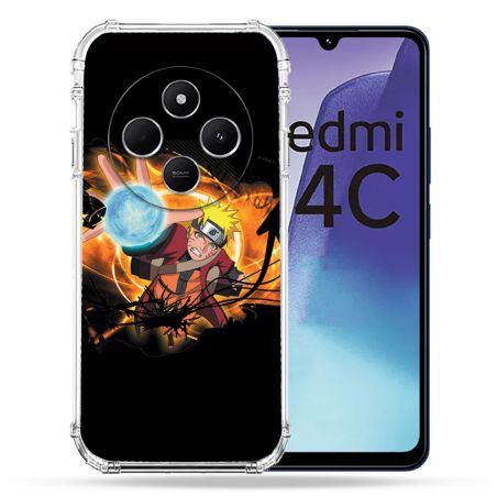 Coque Renforcée Pour Xiaomi Redmi 14C 4G Manga Naruto Noir
