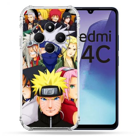 Coque Renforcée Pour Xiaomi Redmi 14C 4G Manga Naruto Team