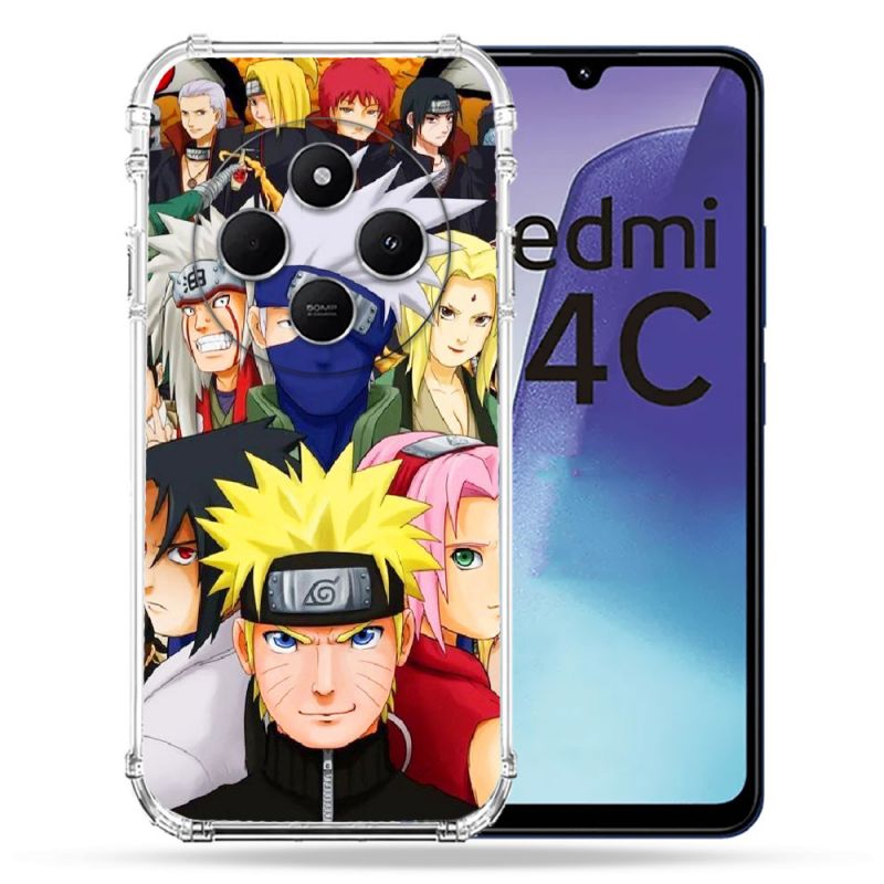 Coque Renforcée Pour Xiaomi Redmi 14C 4G Manga Naruto Team