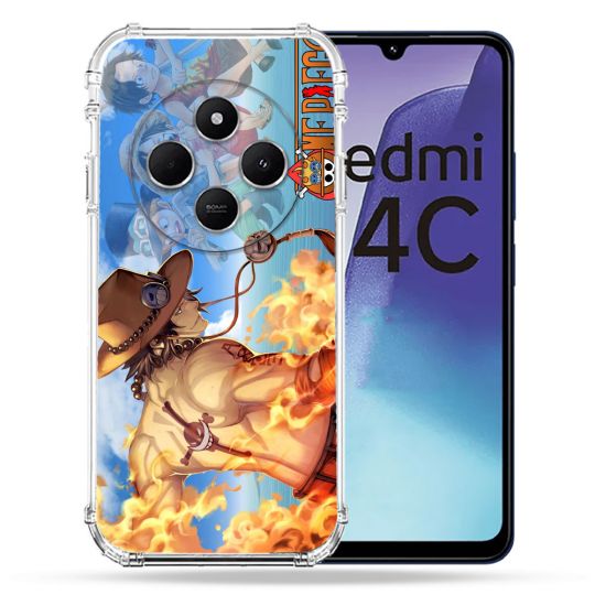 Coque Renforcée Pour Xiaomi Redmi 14C 4G Manga One Piece Ace Color