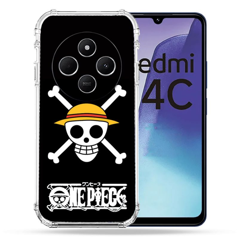 Coque Renforcée Pour Xiaomi Redmi 14C 4G Manga One Piece Tete de Mort