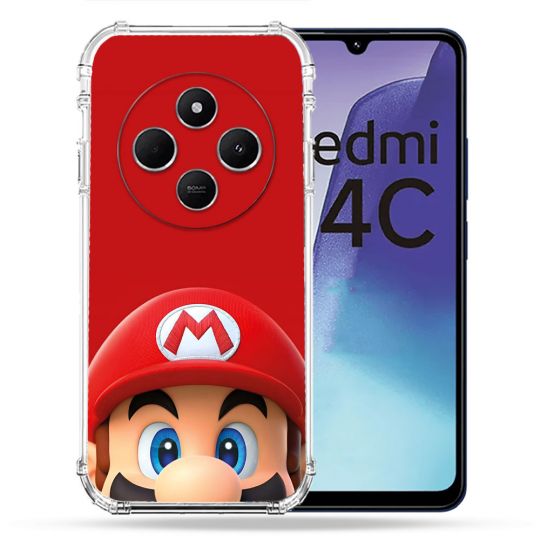 Coque Renforcée Pour Xiaomi Redmi 14C 4G Mario Rouge
