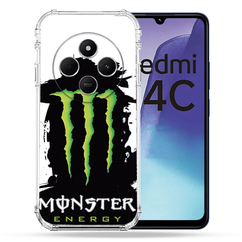 Coque Renforcée Pour Xiaomi Redmi 14C 4G Monster Energy Tache