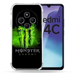 Coque Renforcée Pour Xiaomi Redmi 14C 4G Monster Energy Vert