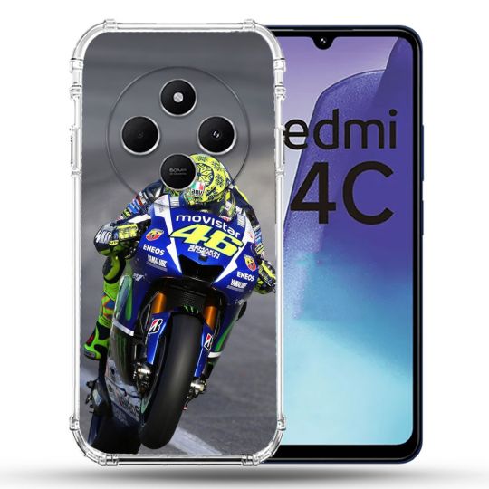 Coque Renforcée Pour Xiaomi Redmi 14C 4G Moto Course GP Wheeling 46