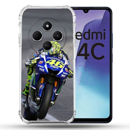 Coque Renforcée Pour Xiaomi Redmi 14C 4G Moto Course GP Wheeling 46