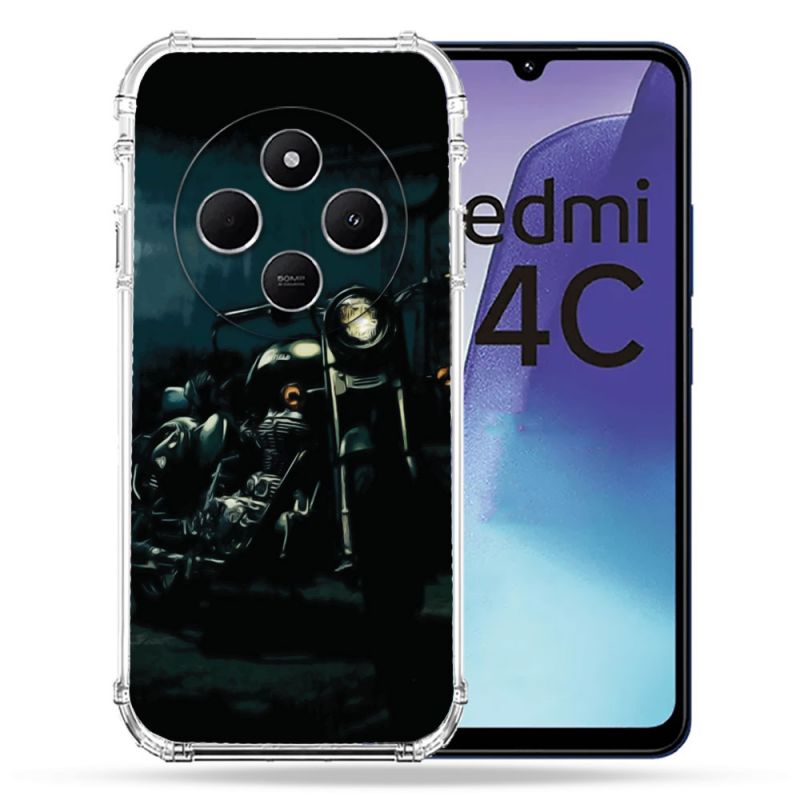 Coque Renforcée Pour Xiaomi Redmi 14C 4G Moto Harley Vintage
