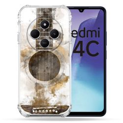 Coque Renforcée Pour Xiaomi Redmi 14C 4G Musique Guitare Tag