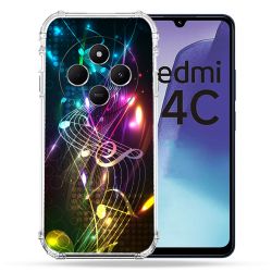 Coque Renforcée Pour Xiaomi Redmi 14C 4G Musique Partition Multicolore