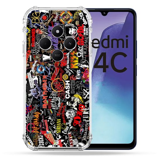 Coque Renforcée Pour Xiaomi Redmi 14C 4G Musique Rock Groupe