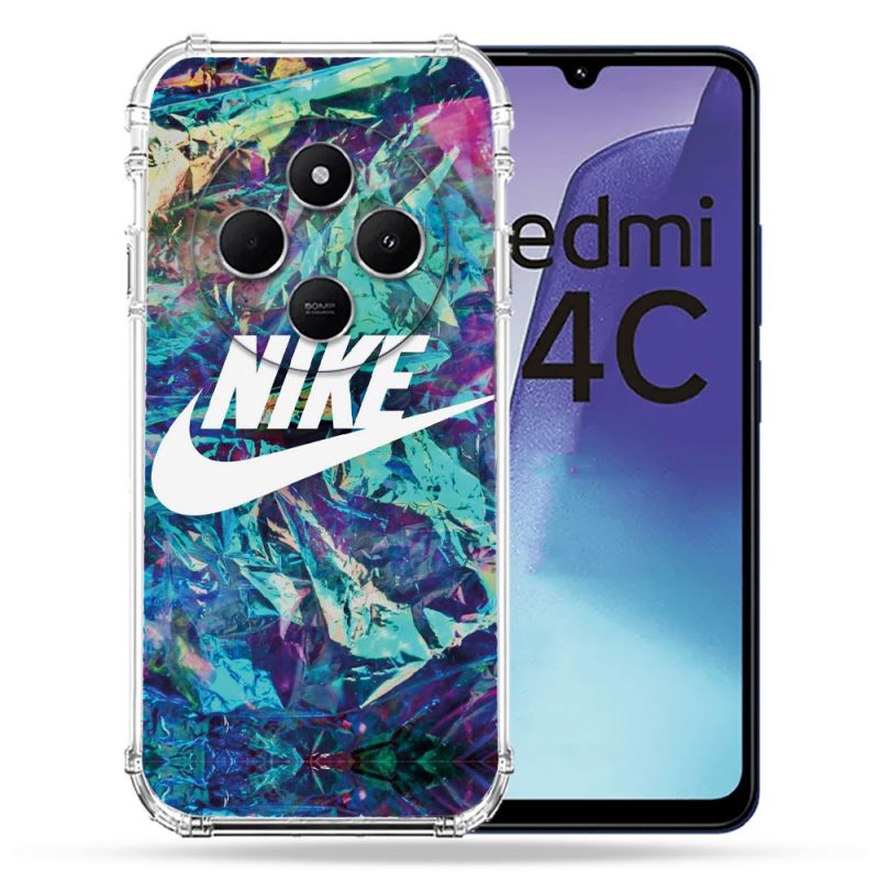 Coque Renforcée Pour Xiaomi Redmi 14C 4G Nike Turquoise