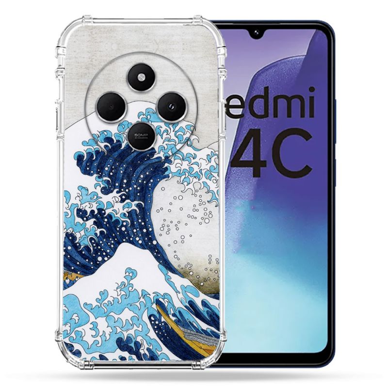 Coque Renforcée Pour Xiaomi Redmi 14C 4G Peinture La Grande Vague