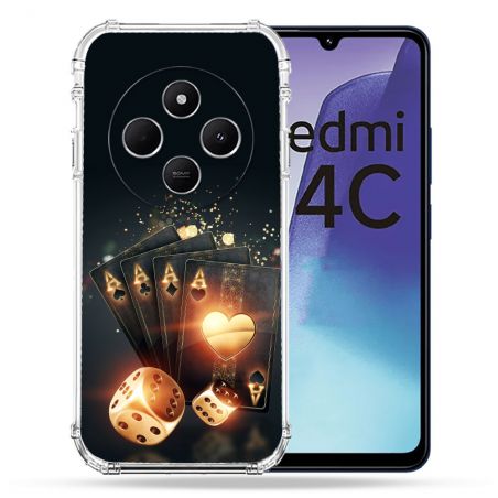 Coque Renforcée Pour Xiaomi Redmi 14C 4G Poker Des