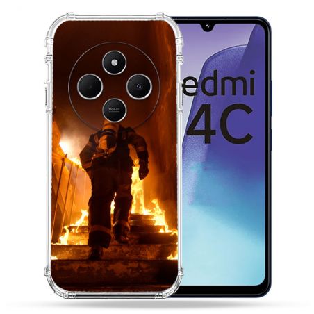 Coque Renforcée Pour Xiaomi Redmi 14C 4G Pompier Escalier