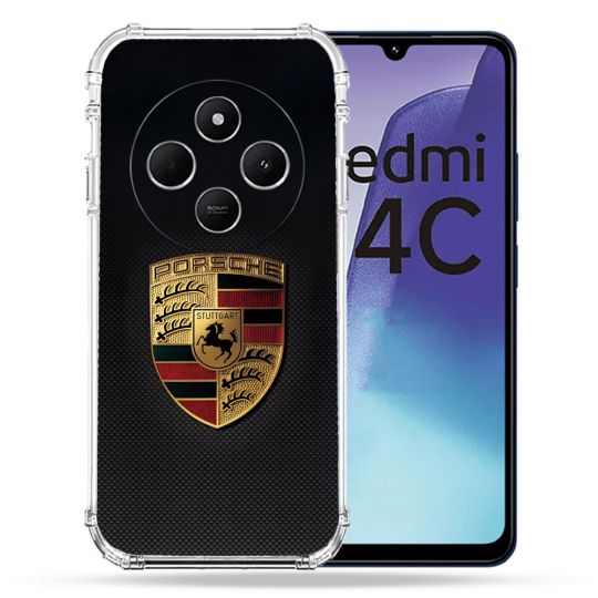 Coque Renforcée Pour Xiaomi Redmi 14C 4G Porsche Carbone