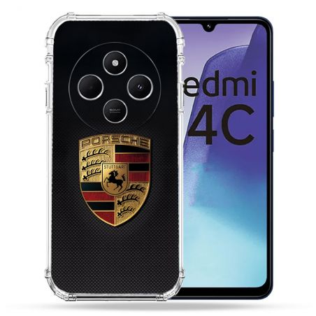Coque Renforcée Pour Xiaomi Redmi 14C 4G Porsche Carbone