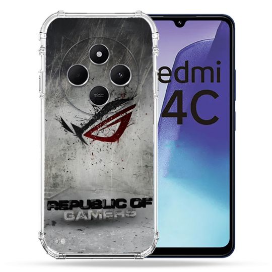 Coque Renforcée Pour Xiaomi Redmi 14C 4G ROG Gris