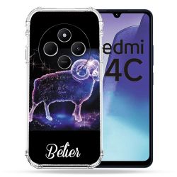 Coque Renforcée Pour Xiaomi Redmi 14C 4G Signe Zodiaque 2 Bélier
