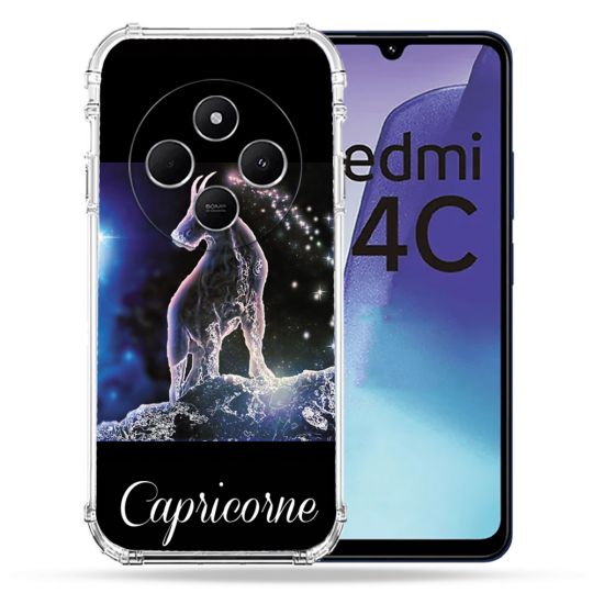 Coque Renforcée Pour Xiaomi Redmi 14C 4G Signe Zodiaque 2 Capricorne