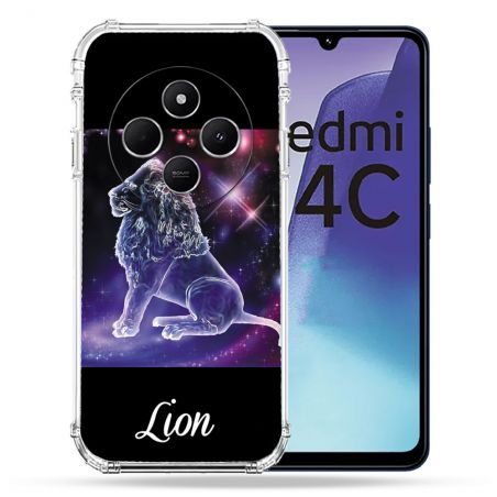 Coque Renforcée Pour Xiaomi Redmi 14C 4G Signe Zodiaque 2 Lion