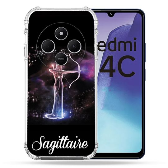 Coque Renforcée Pour Xiaomi Redmi 14C 4G Signe Zodiaque 2 Sagittaire