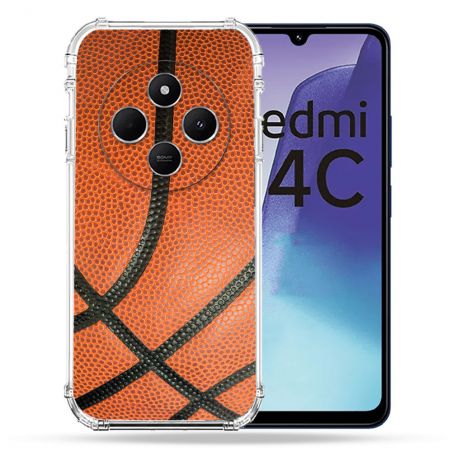 Coque Renforcée Pour Xiaomi Redmi 14C 4G Sport Ballon Basket
