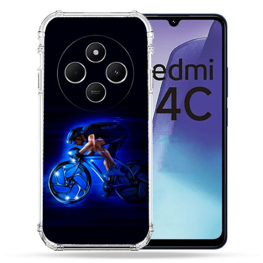 Coque Renforcée Pour Xiaomi Redmi 14C 4G Sport Cyclisme Bleu