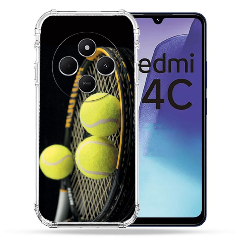 Coque Renforcée Pour Xiaomi Redmi 14C 4G Sport Tennis Balls