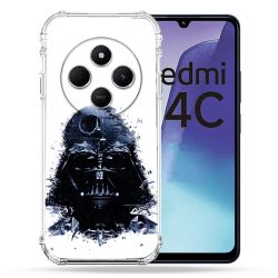 Coque Renforcée Pour Xiaomi Redmi 14C 4G Star Wars - Dark Vador Blanc