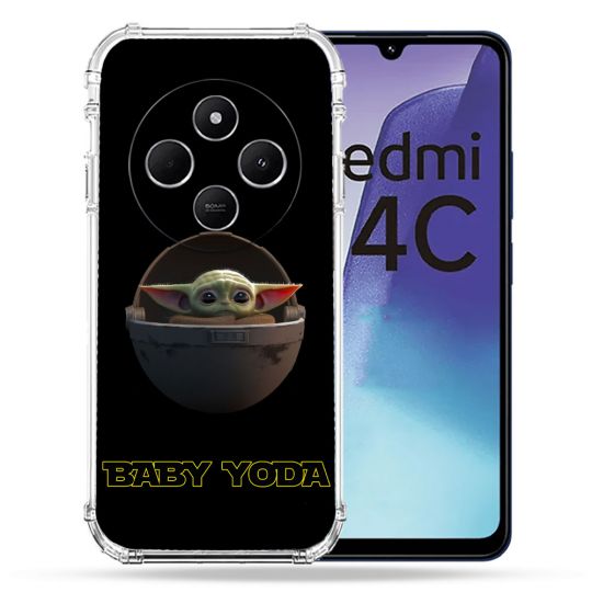 Coque Renforcée Pour Xiaomi Redmi 14C 4G Star Wars - Yoda bebe noir