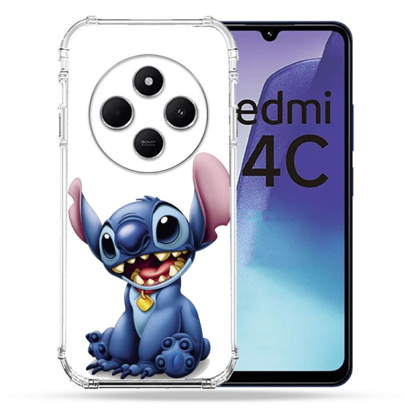 Coque Renforcée Pour Xiaomi Redmi 14C 4G Stitch Blanc