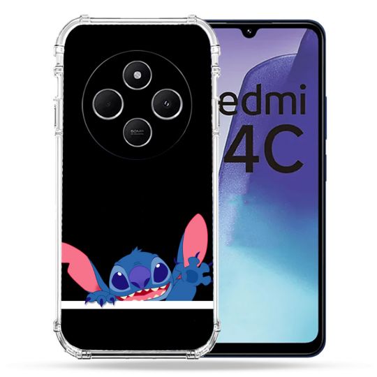 Coque Renforcée Pour Xiaomi Redmi 14C 4G Stitch Noir