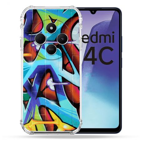 Coque Renforcée Pour Xiaomi Redmi 14C 4G Street Art Graf Color