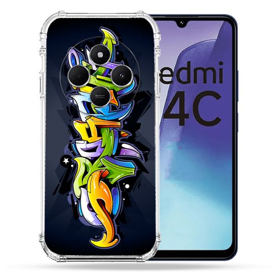 Coque Renforcée Pour Xiaomi Redmi 14C 4G Street Art Graffiti