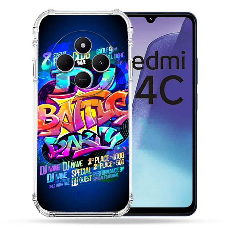 Coque Renforcée Pour Xiaomi Redmi 14C 4G Street Art Rap