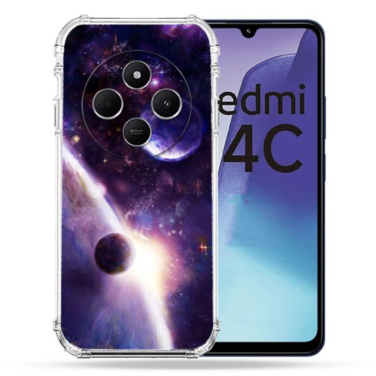 Coque Renforcée Pour Xiaomi Redmi 14C 4G Univers Planete Stellaire