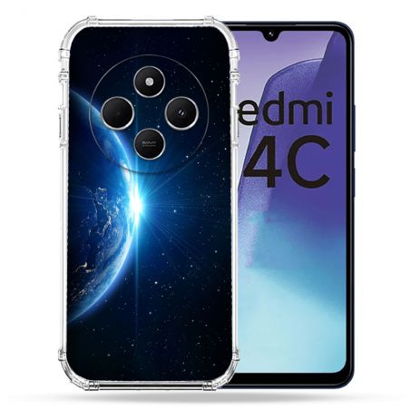 Coque Renforcée Pour Xiaomi Redmi 14C 4G Univers Planete Terre